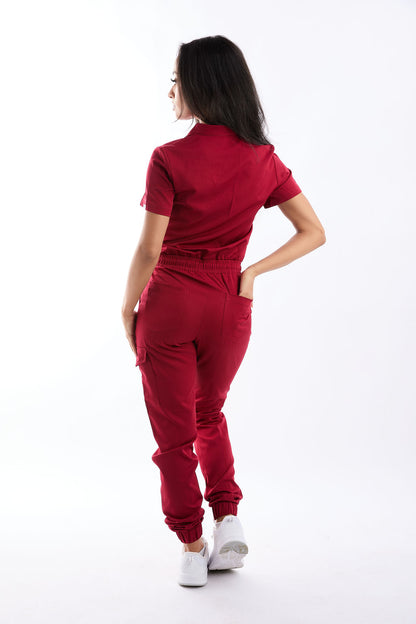 Leona Six Pocket Jumpsuit Scrub