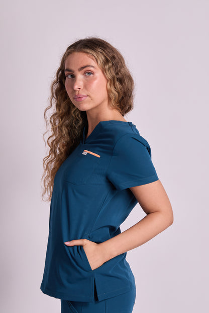 Yara Three Pocket Scrub Top