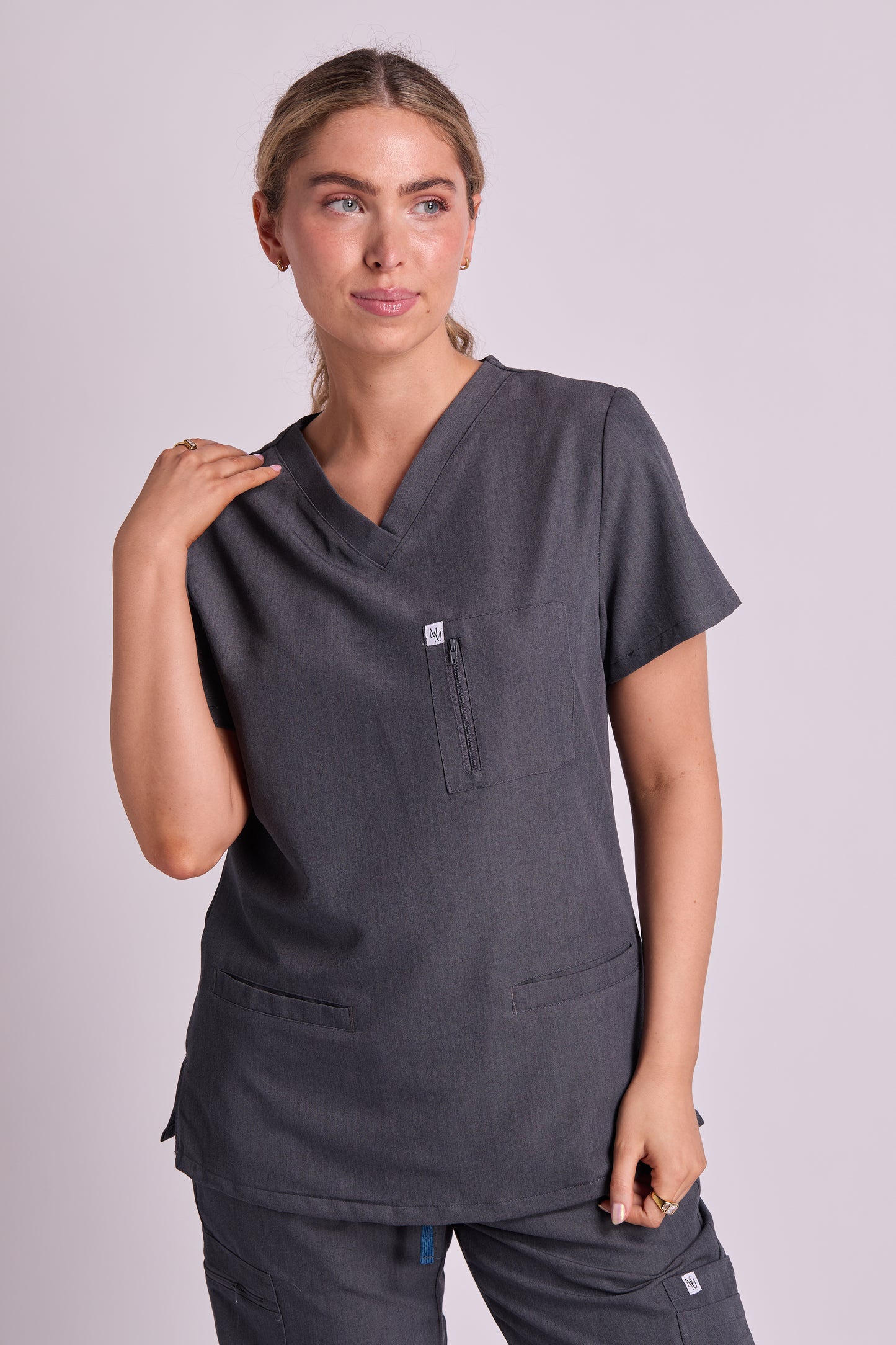 Mary T Four Pocket Scrub Top