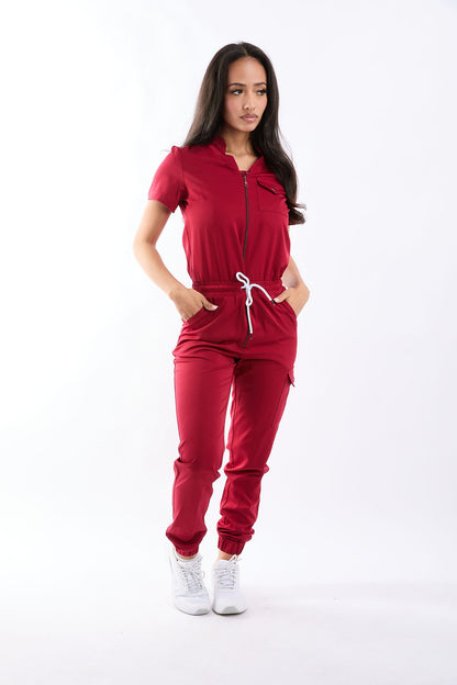 Leona Six Pocket Jumpsuit Scrub
