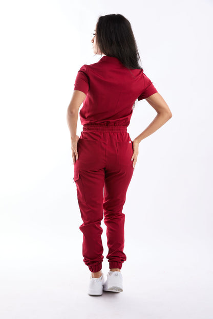 Leona Six Pocket Jumpsuit Scrub