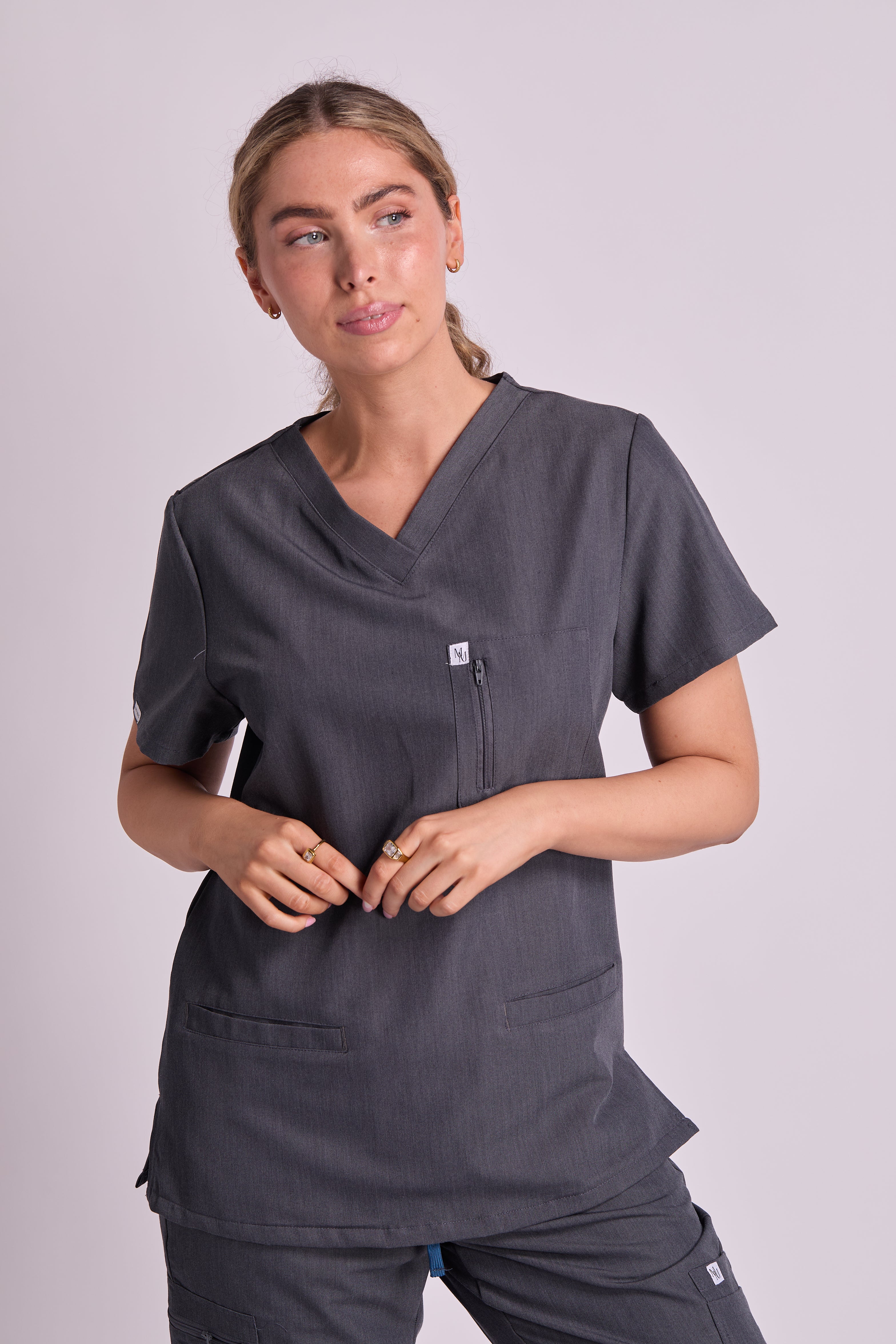 Mary T Four Pocket Scrub Top