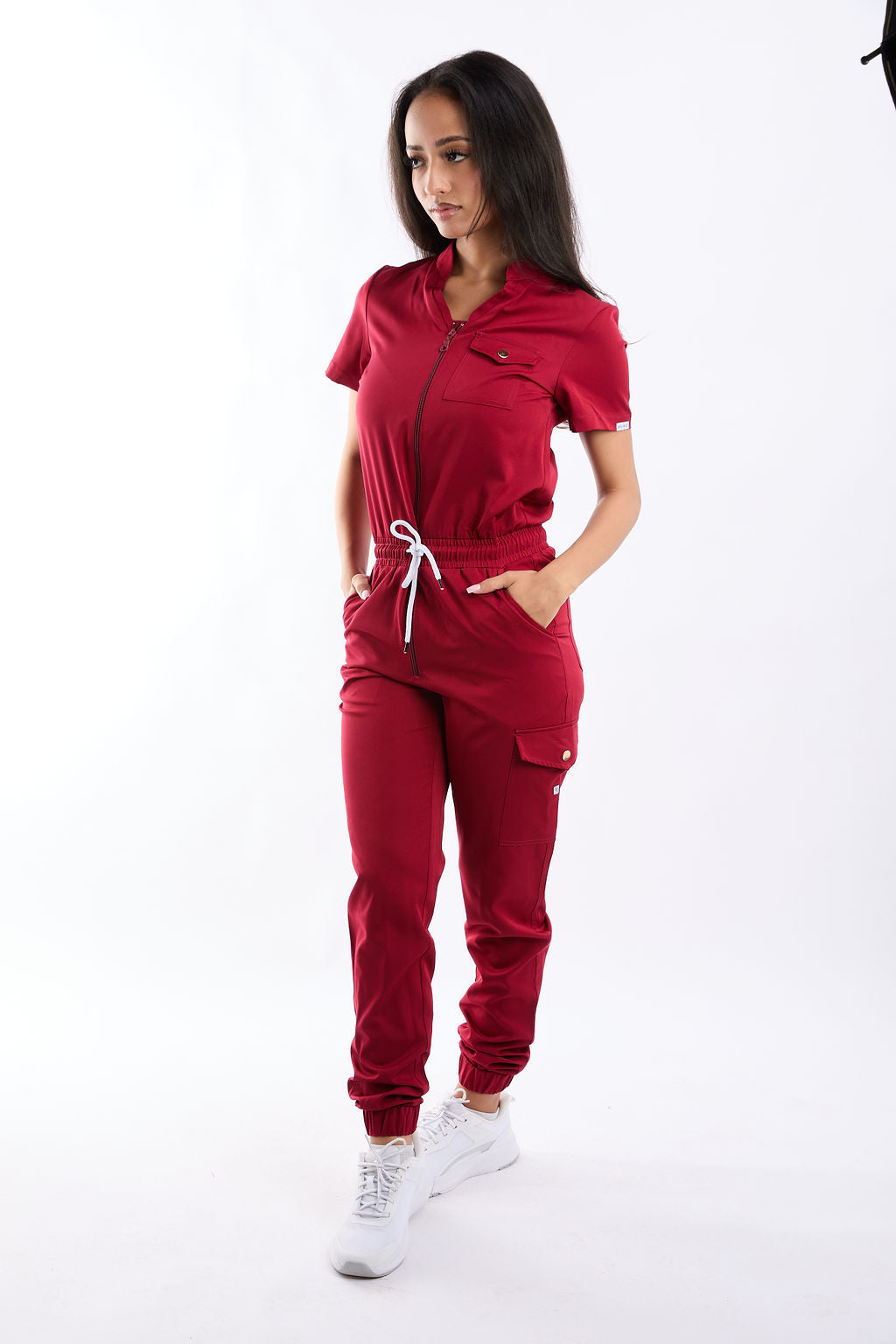 Leona Six Pocket Jumpsuit Scrub