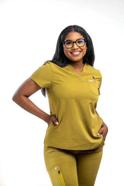 Yara Three Pocket Scrub Top