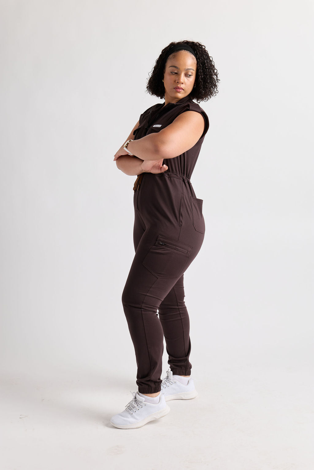 Zuri Six Pocket Scrub Jumpsuit