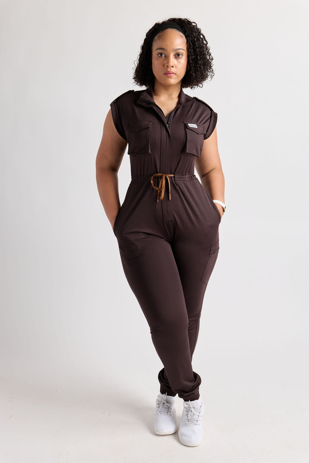 Zuri Six Pocket Scrub Jumpsuit