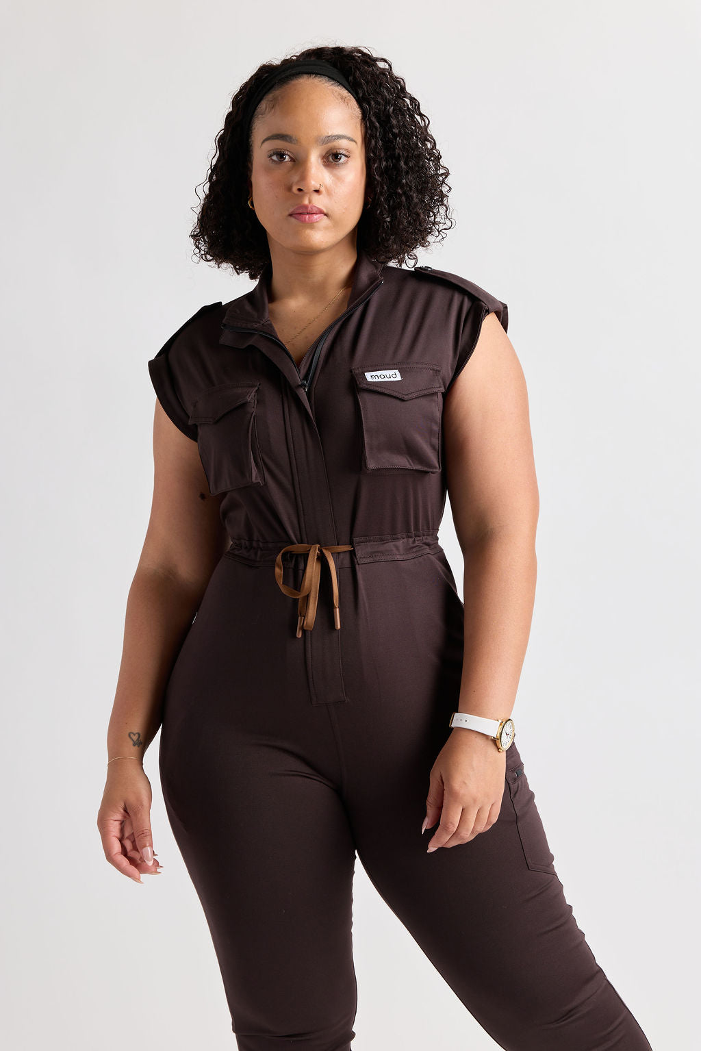Zuri Six Pocket Scrub Jumpsuit