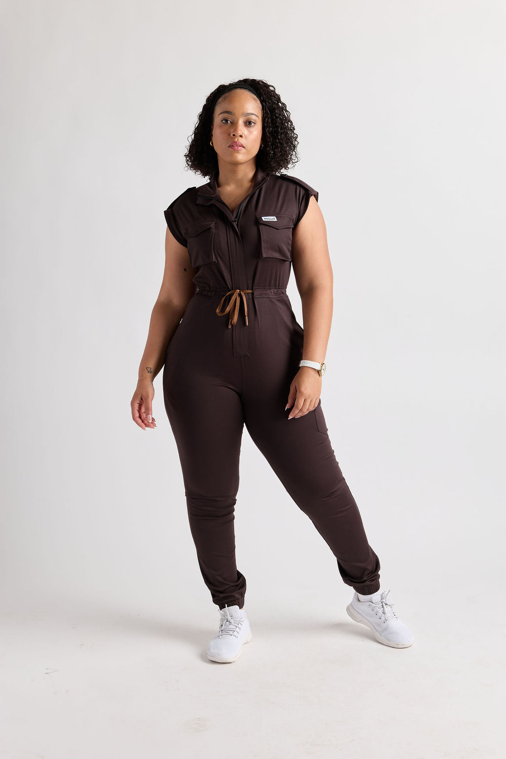 Zuri Six Pocket Scrub Jumpsuit