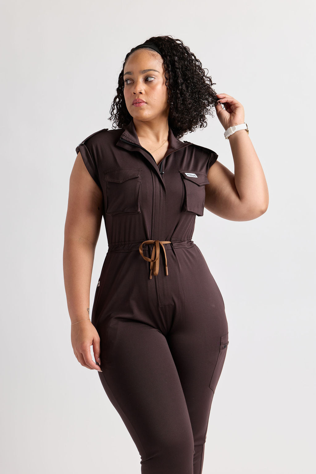 Zuri Six Pocket Scrub Jumpsuit