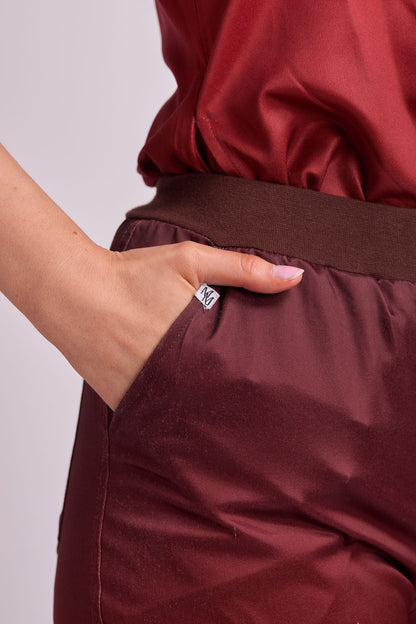 Mary K Two Tone Seven Pocket Jogger Scrub Pants