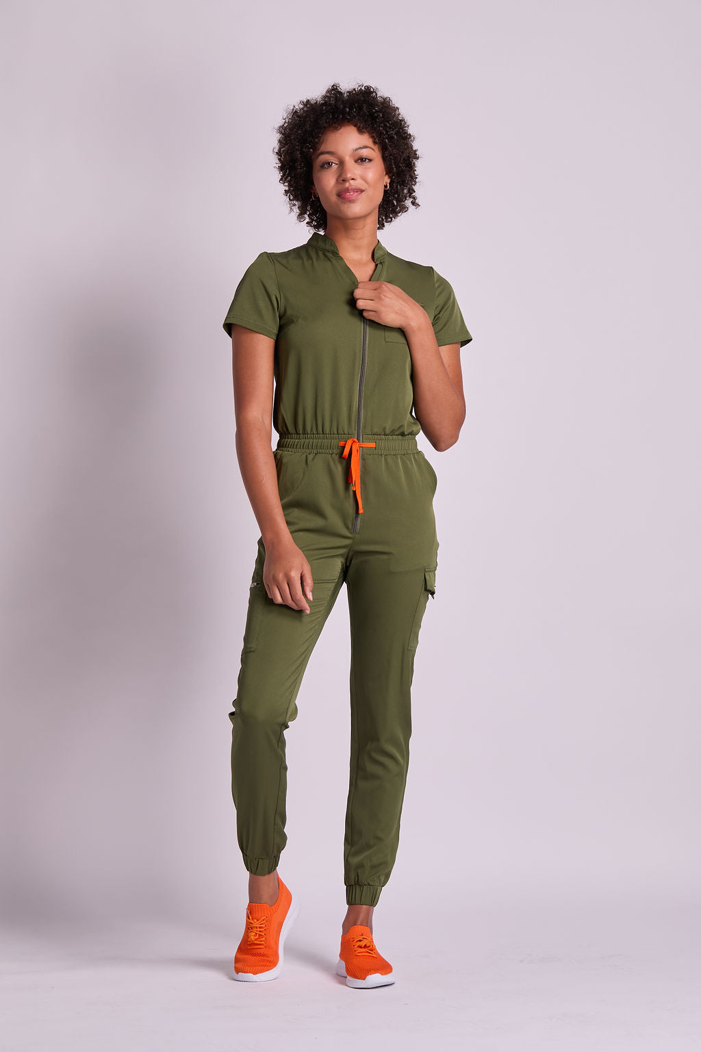 Leona Six Pocket Jumpsuit Scrub