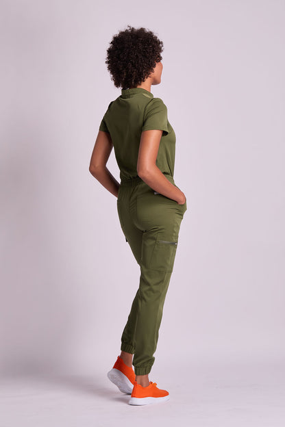 Leona Six Pocket Jumpsuit Scrub