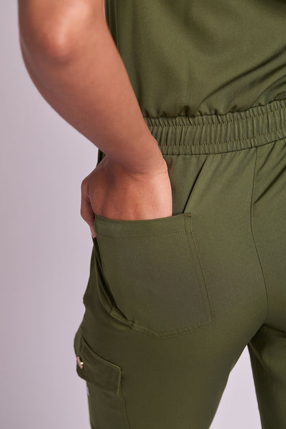 Leona Six Pocket Jumpsuit Scrub