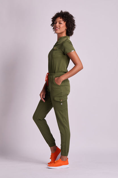 Leona Six Pocket Jumpsuit Scrub