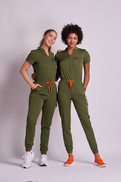 Leona Six Pocket Jumpsuit Scrub