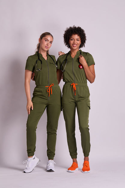 Leona Six Pocket Jumpsuit Scrub