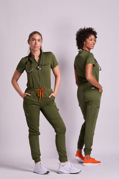 Leona Six Pocket Jumpsuit Scrub