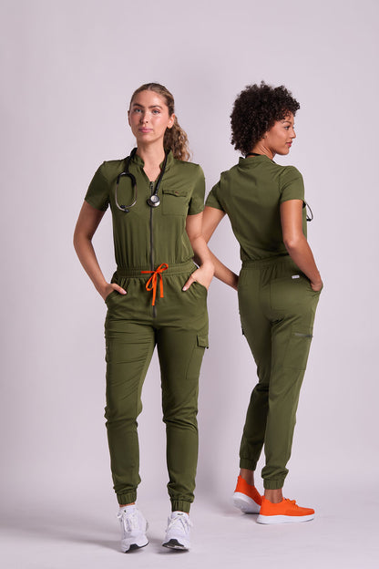 Leona Six Pocket Jumpsuit Scrub