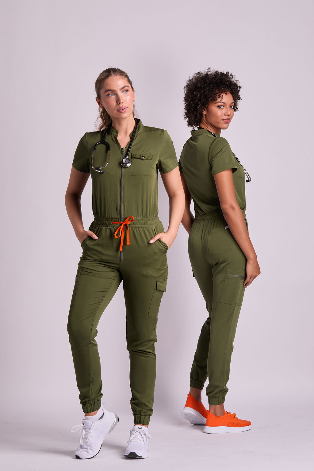 Leona Six Pocket Jumpsuit Scrub