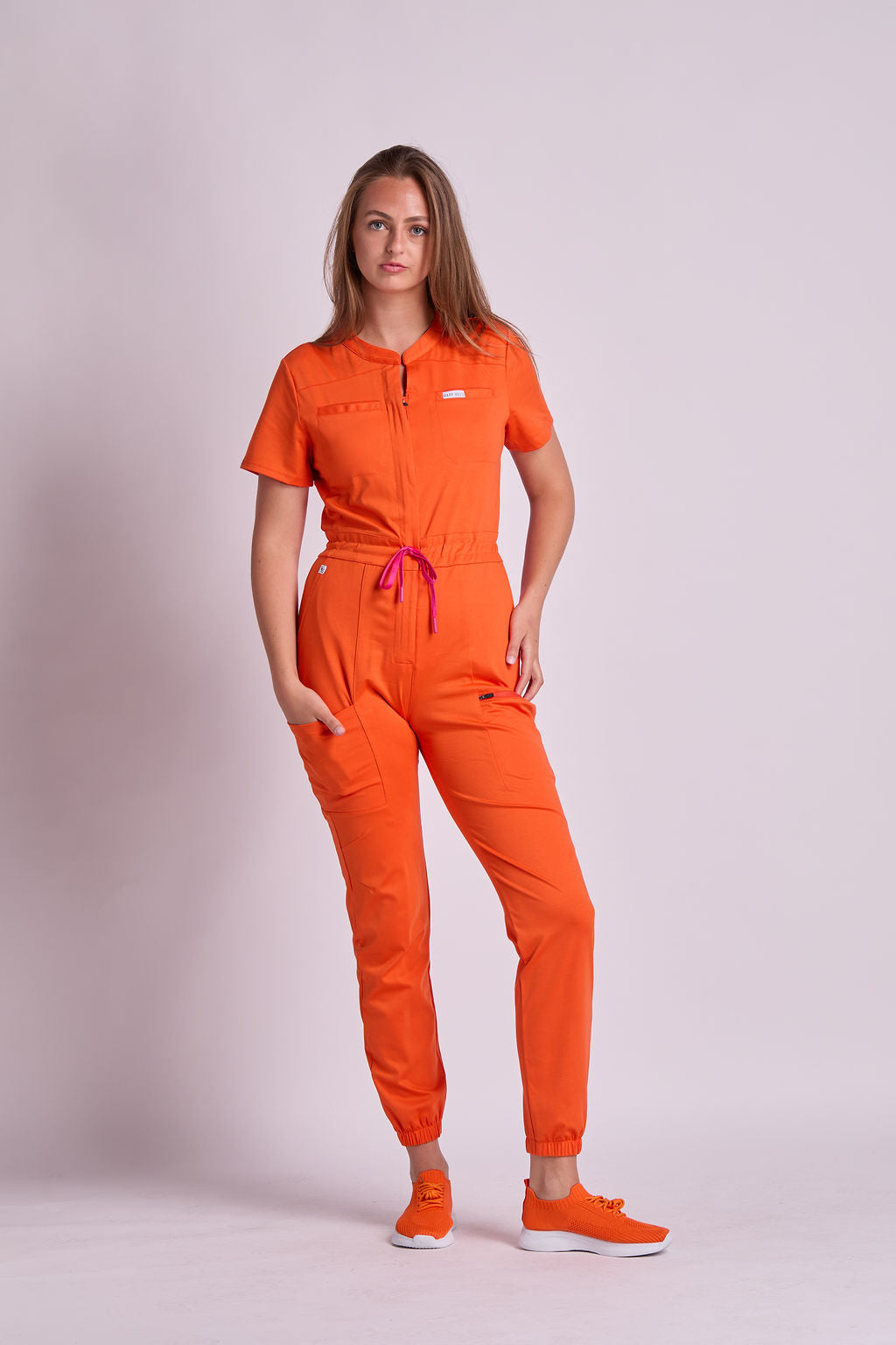 Zuri Eight Pocket Scrub Jumpsuit