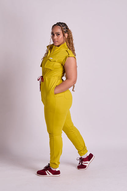 Zuri Six Pocket Scrub Jumpsuit