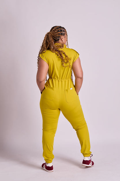 Zuri Six Pocket Scrub Jumpsuit