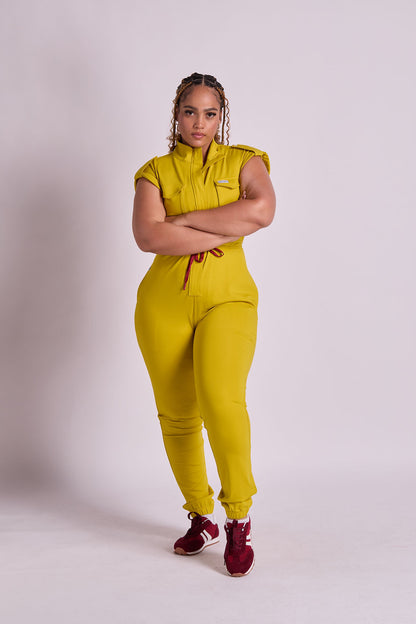 Zuri Six Pocket Scrub Jumpsuit