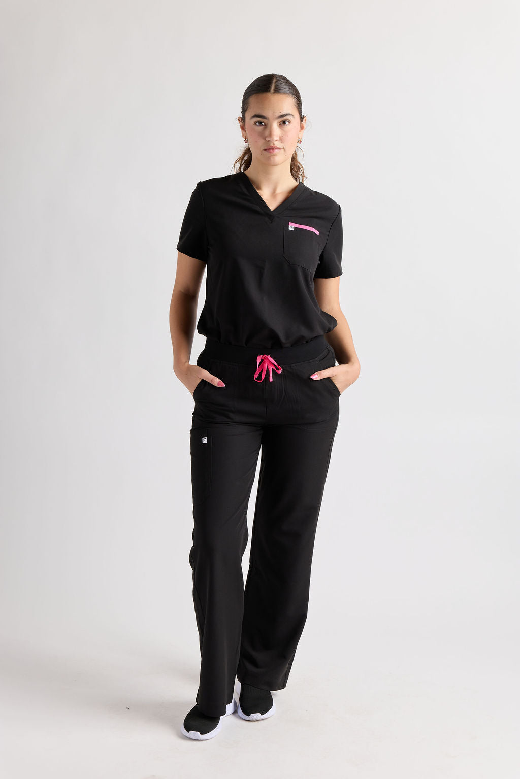 Yara Five Pocket Wide Leg Scrub Pants