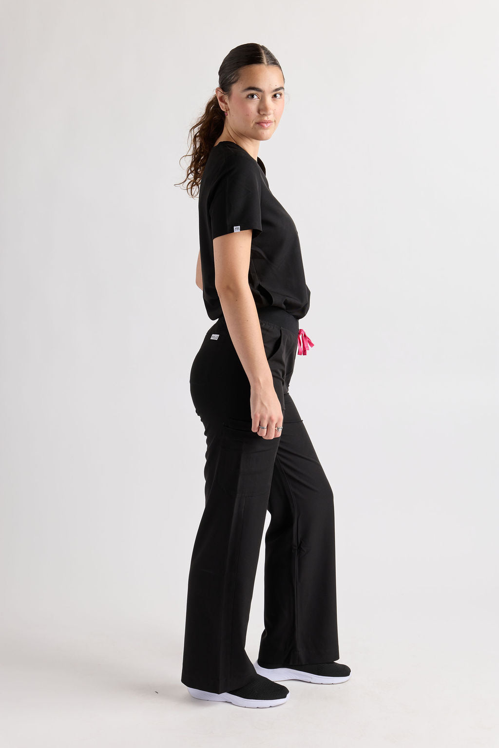 Yara Five Pocket Wide Leg Scrub Pants