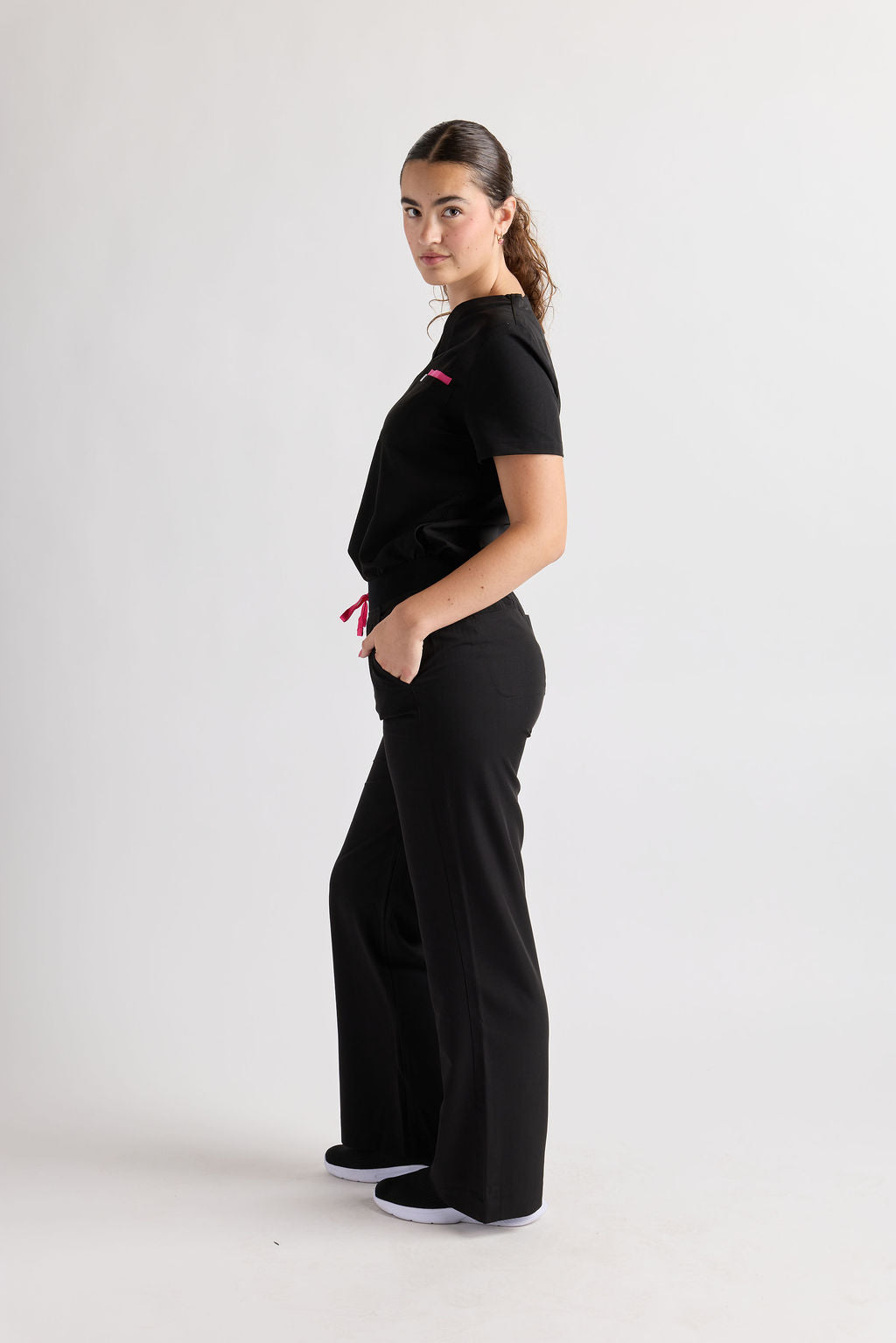 Yara Five Pocket Wide Leg Scrub Pants