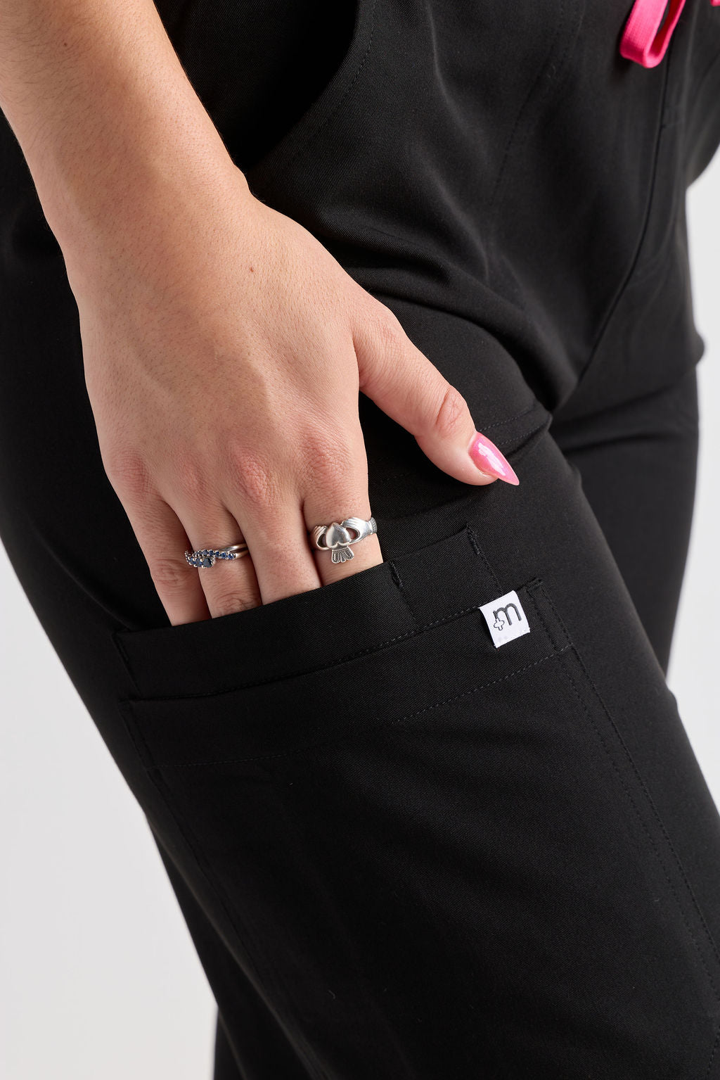 Yara Five Pocket Wide Leg Scrub Pants