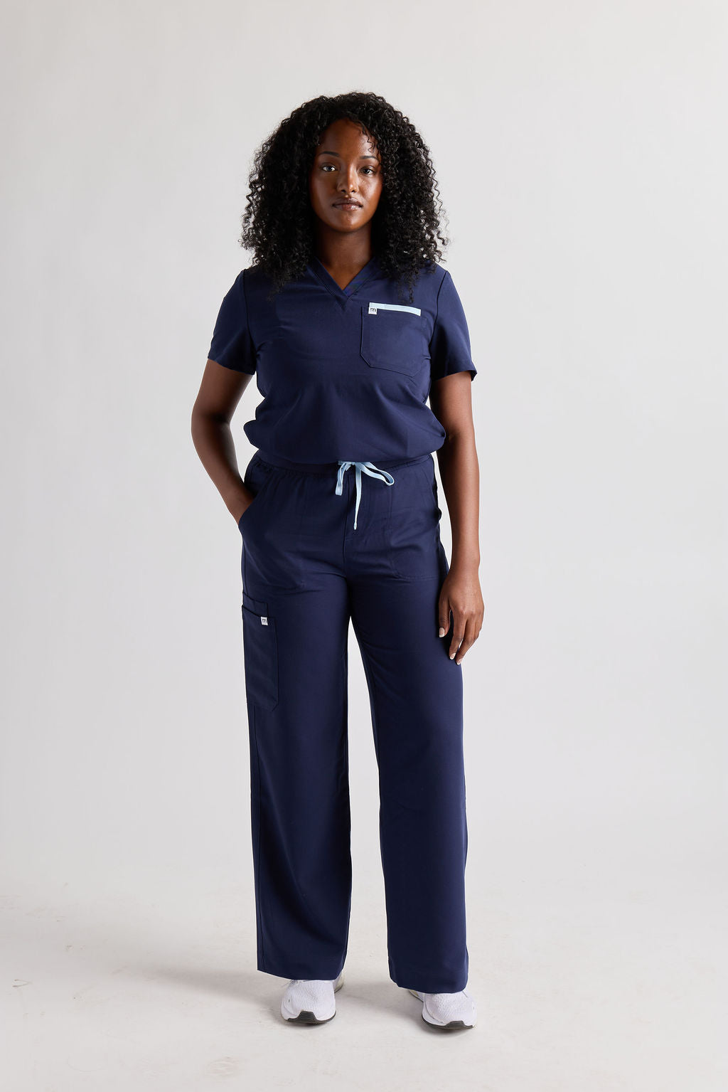 Yara Five Pocket Wide Leg Scrub Pants