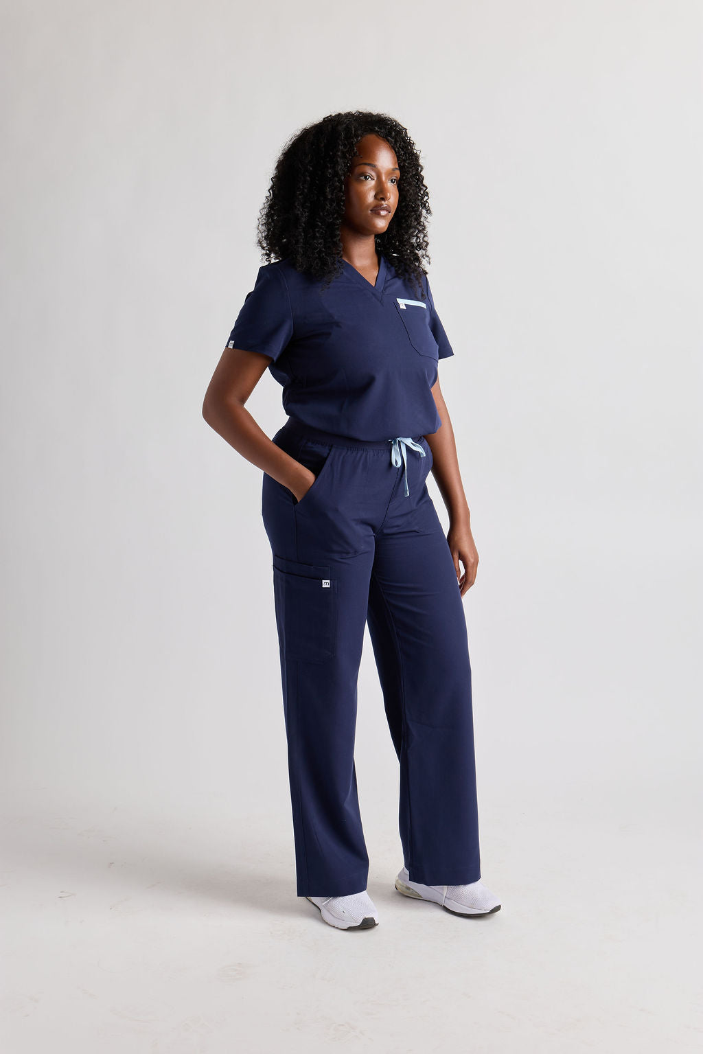 Yara Five Pocket Wide Leg Scrub Pants