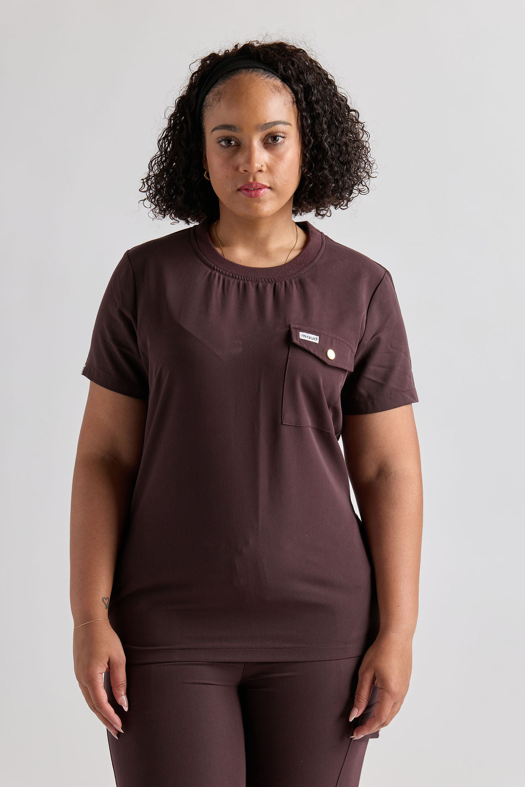 Mary K Three Pocket Scrub Top