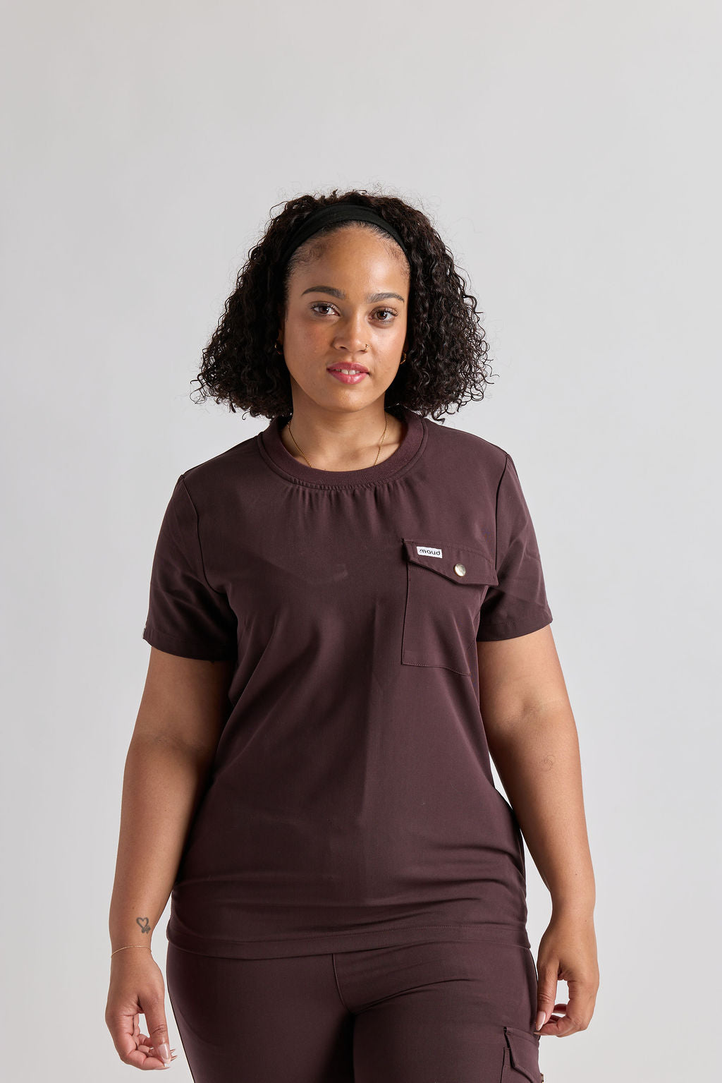 Mary K Three Pocket Scrub Top