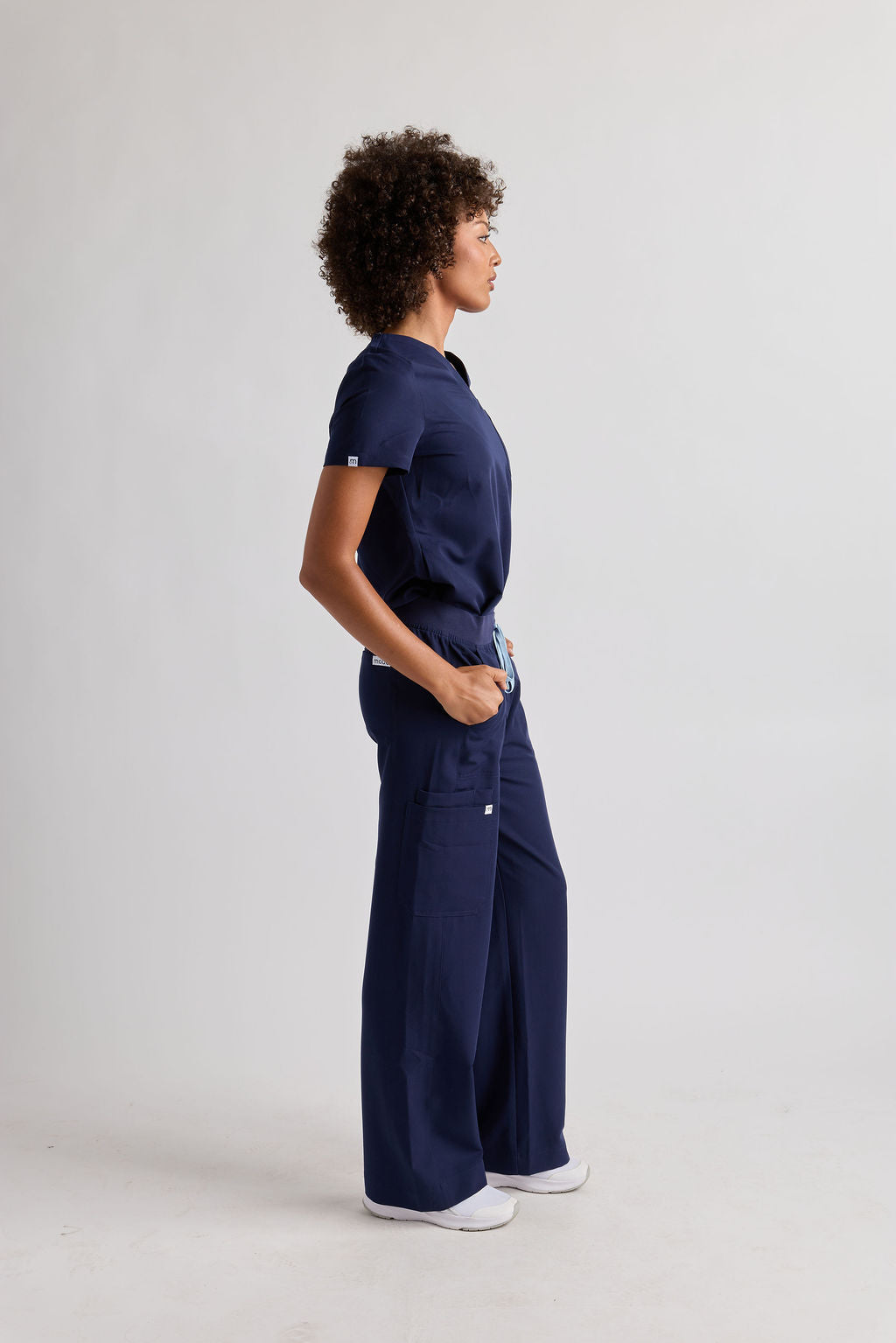 Yara Five Pocket Wide Leg Scrub Pants