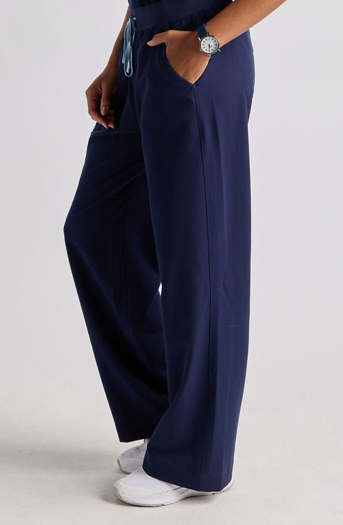 Yara Five Pocket Wide Leg Scrub Pants