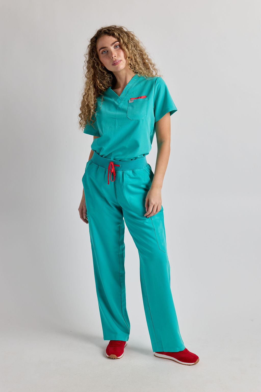 Yara Five Pocket Wide Leg Scrub Pants