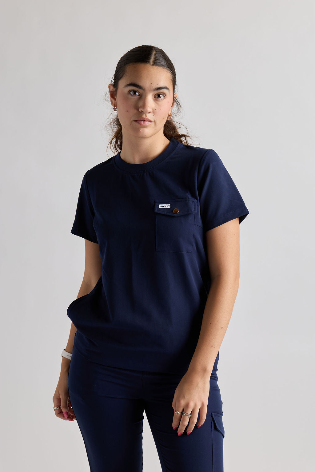 Mary K Three Pocket Scrub Top
