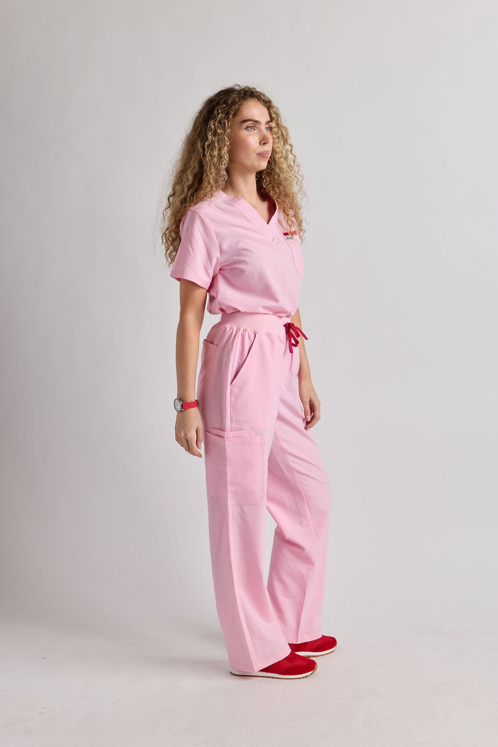 Yara Five Pocket Wide Leg Scrub Pants