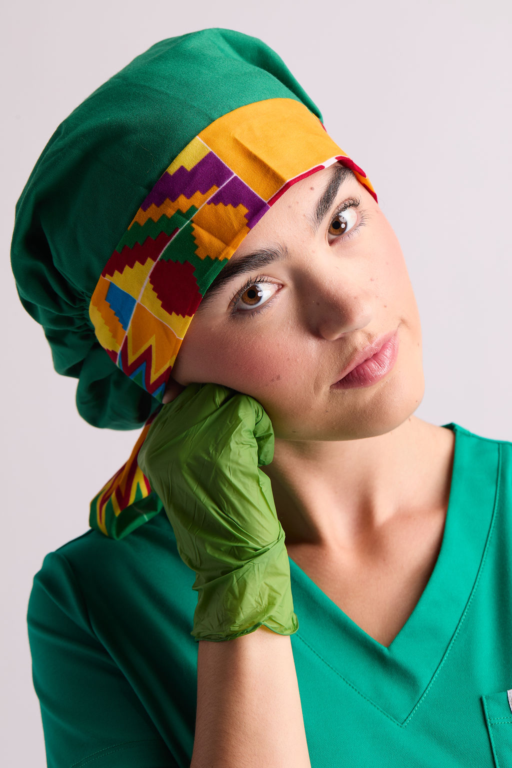 Serwaa Satin Lined Scrub Caps