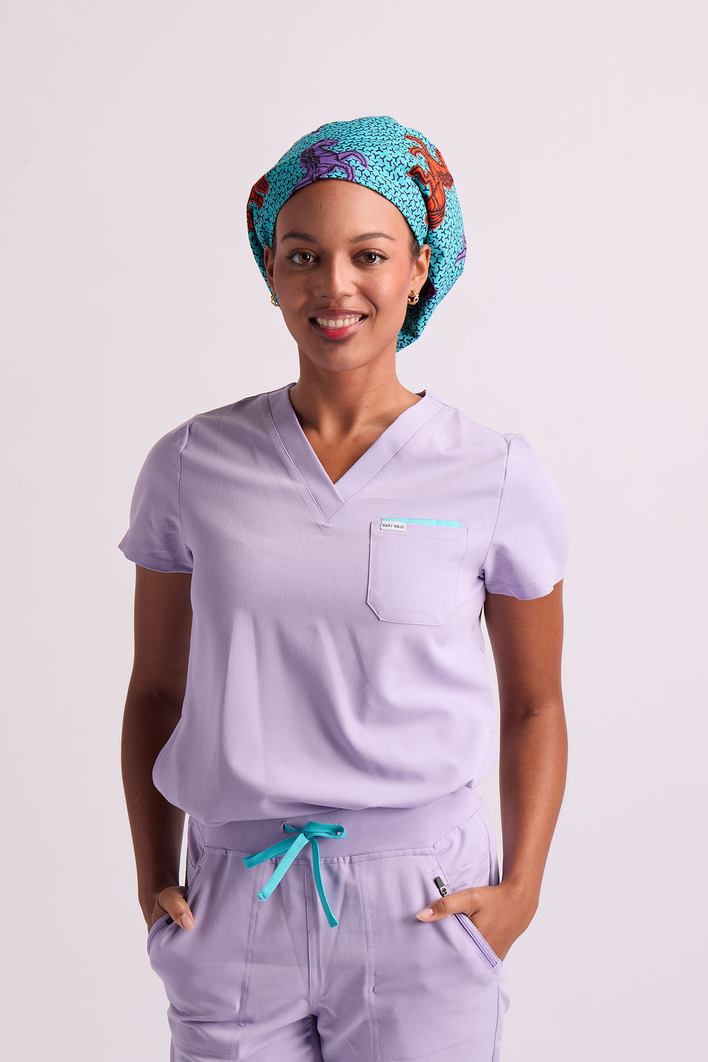 Serwaa Satin Lined Scrub Caps
