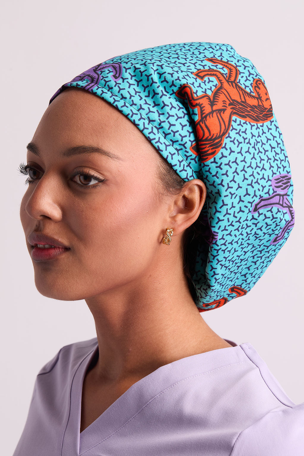 Serwaa Satin Lined Scrub Caps