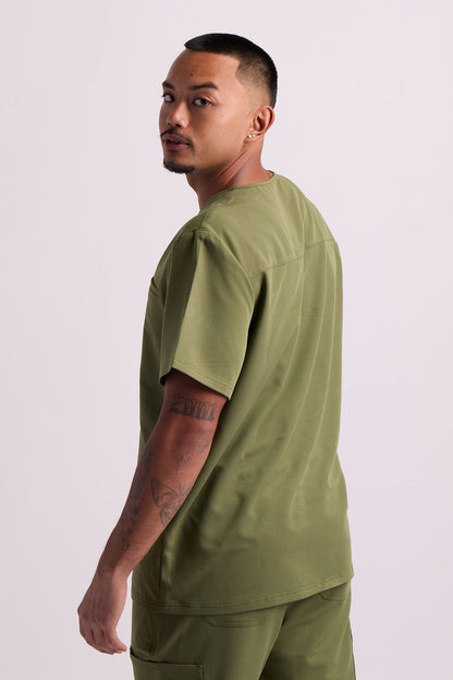 Maud C One Pocket Scrub Top