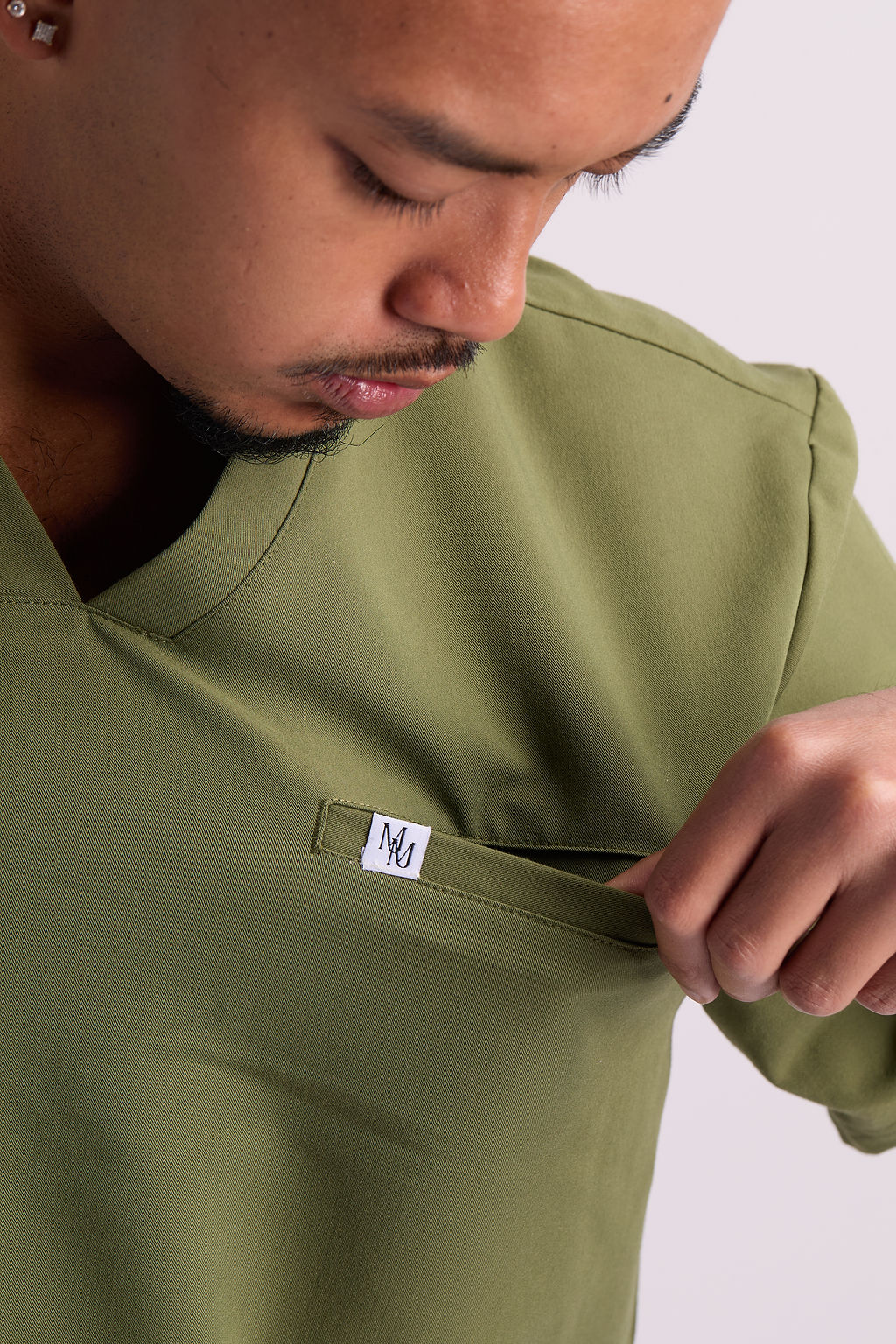 Maud C One Pocket Scrub Top