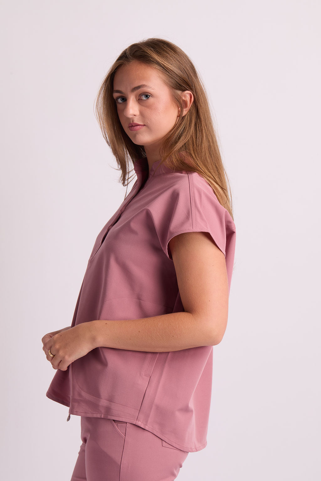 Amara Two Pocket Oversized Scrub Top