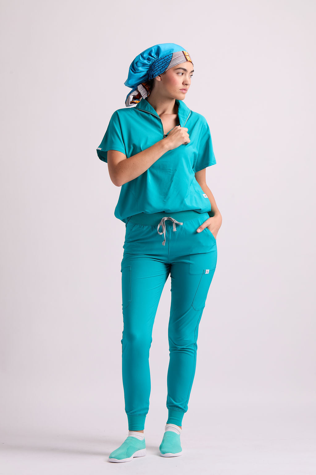 Serwaa Satin Lined Scrub Caps