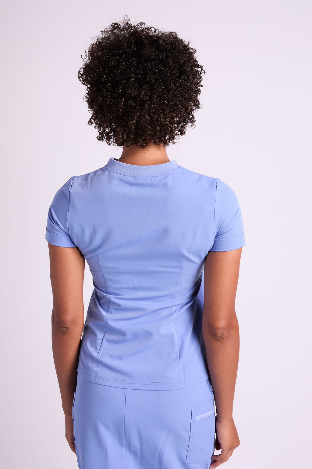 Elise Two Pocket Crew Neck Scrub Top