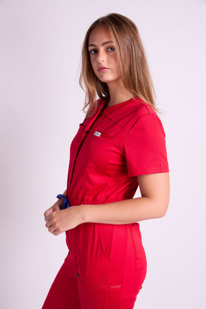 Zuri Eight Pocket Scrub Jumpsuit