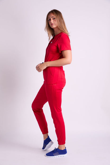 Zuri Eight Pocket Scrub Jumpsuit